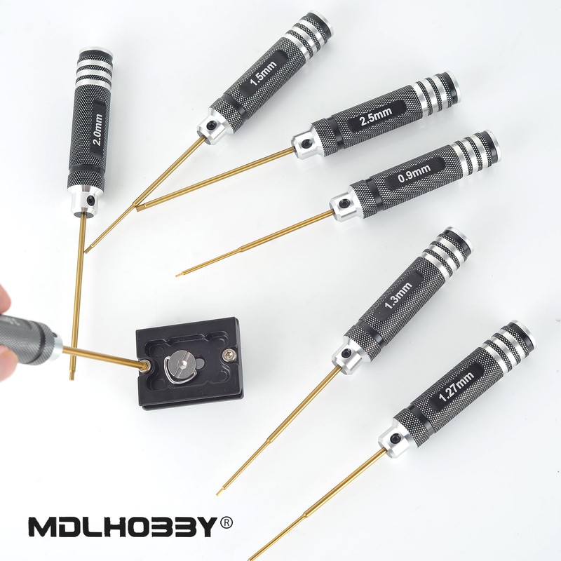 MDLHOBBY Professional RC Hex Screwdriver Set - 7PCS Precision Hexagon