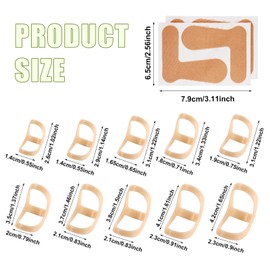 LUTER Pack of 10 Oval Finger Splint with 2 Thumb Valgus Correction, Trigger Finger Splint Finger Stabiliser Splint for Middle Small Finger Thumb or Ring Finger (10 Sizes)