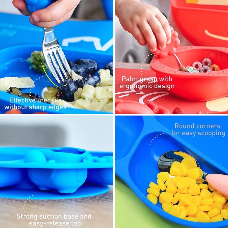 MARCUS & MARCUS Toddler Dining Set Whale MMTDS-WL