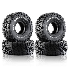 REDSPIDER 1.9 Crawler Tires OD 120mm with Foam Insert ， 1.9 Tires all terrain use. for Axial SCX10 90046 AXI03007 Tamiya CC01 Redcat Gen8 RC4WD 1/10 RC Crawler 1.9 Beadlock Wheel Rims