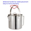 ZNZNANG Outdoor Camping Kettle，1.2L Outdoor Camping Kettle，Portable Hanging Pot Cookware