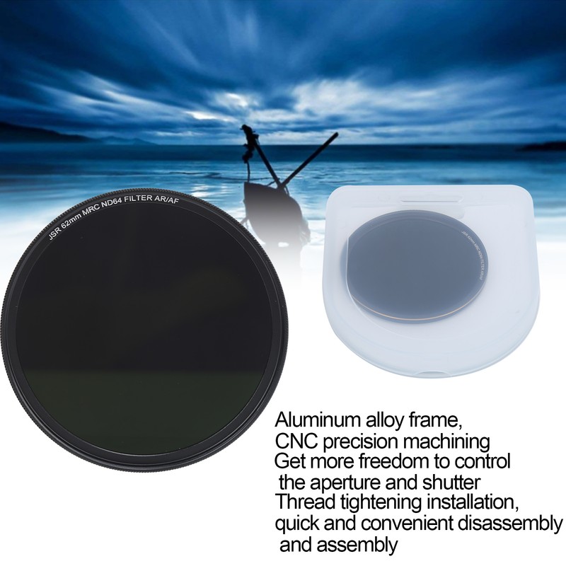 Junestar ND MRC ND64 UltraThin Dimming Lens Filter Waterproof for