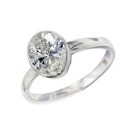 SILVERTROVE Gemstone Band Ring, Sterling Silver Ring for Men and Women, Band Ring in All Sizes, Jewellery CRG1078AA, Gemstone Precious metal gemstone, Laboratory grown moissanite