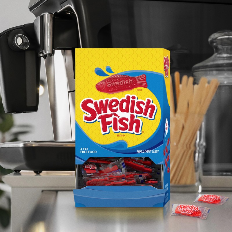 SWEDISH FISH Individually Wrapped Soft & Chewy Candy, Bulk Candy,