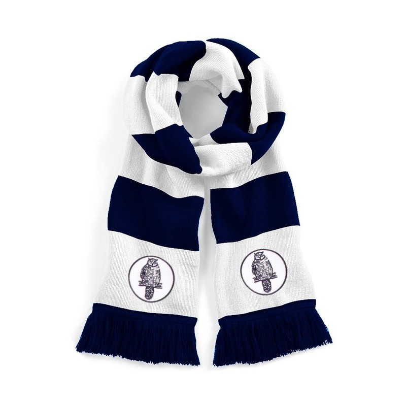 Leeds 1960s Retro Traditional Football Scarf Embroidered Logo