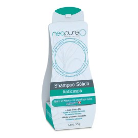 Shampoo Sólido Anticaspa Neopure Barra 55g Con Lanolina