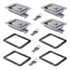 generic 4pcs Paddle Cierre Pestillo Camión Rv Caja De Herramientas