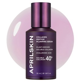 APRILSKIN 40% Collagen Peptide Plumping Serum | Vegan, Cruelty-Free | Keeps radiant and firmer-looking with Triple Peptide Complex | For fine lines, wrinkles & sensitized skin