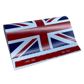 PCSL Car Tag Label - Car Tuning and Styling - Fun Novelty Funny Logo for Cars Vans Motorhome Truck (Style 1 - Union Jack)