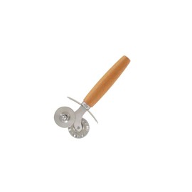 Fackelmann, doppia rotella tagliapasta, 16 cm, Sybaris, manico in legno. (Quantità: 1 pezzo)