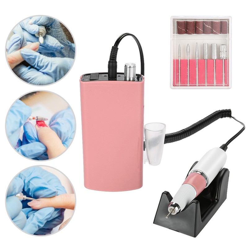 Rechargeable Nail Drill Machine Manicure Pedicure Polishing File Nail Art