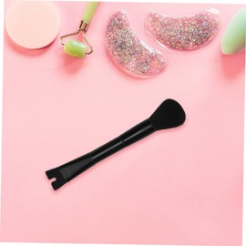 BIUDECO 1pcs Double Ended u Shaped Nose Contour Brush Precision Makeup Tool for Highlighting and Blending Portable Face Brush for Foundation and Concealer for Travel Black