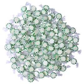 A Great Surprise Spearmint Starlight Mints – 4 Pounds Bulk – Individually Wrapped Green White Hard Mint Candies – Classic Spearmint Candy