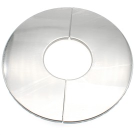 4 Pcs ID 2.0" Stainless Steel Wall Split Flange Self-Adhesive Tape Round Escutcheon Plate Cover for Water Pipe Faucet Decoration Accessories [FDXGYH]