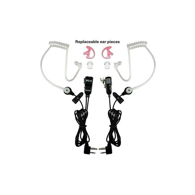 Reyinl RYL13 Two-Way Radios Headset Noise Canceling Transparent Security Earpiece