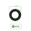 EMSea 100PCS O-Rings for Broadhead Archery Arrowhead Rubber Bands Replacement
