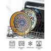 HENXFEN LEAD Pasta Bowls– 33 oz Colorful Ceramic Salad Bowls