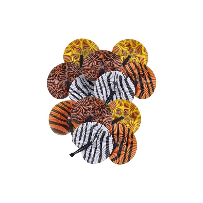 Rhode Island Novelty 10" Safari Print Folding Fan