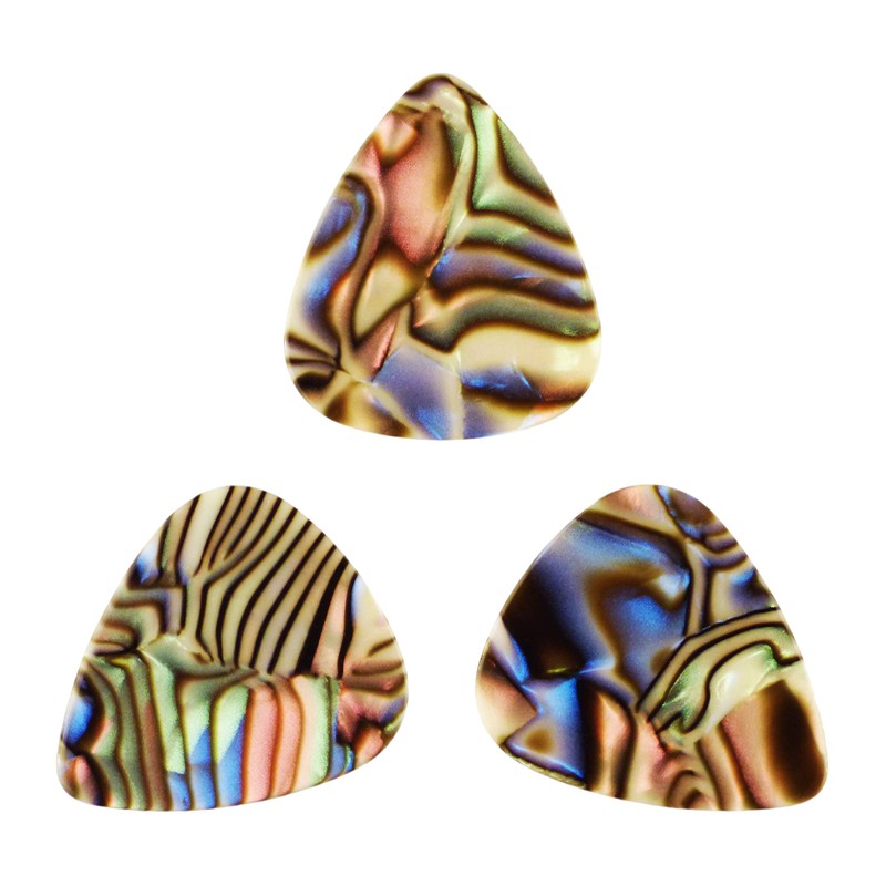 Celluloid Abalone Guitar Or Bass Pick - 0.96 mm Heavy