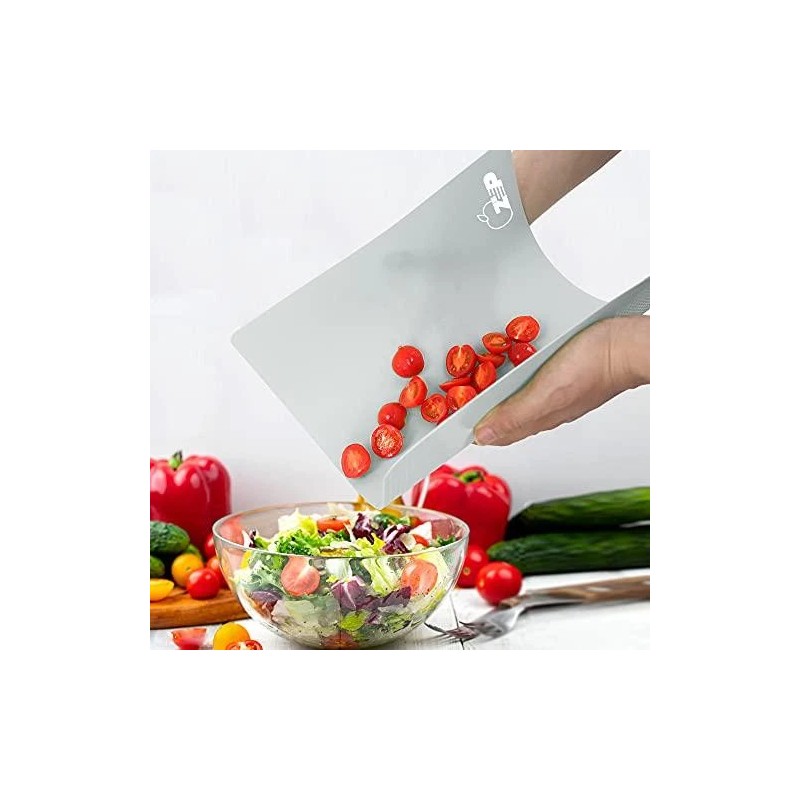 ZVP Flexible Plastic Cutting Board Set Of 5 Gradient Color,