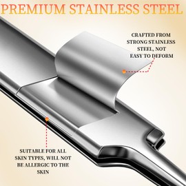 Teenitor 4 Pcs Professional Blackhead Tweezers, Blackhead Remover Tools and Pimple Popper Tool Kit, Ingrown Hair Tweezers, Stainless Steel Precision Tweezers for Blackhead, Pimple, Whitehead, Ance