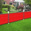 Houssity Red 4' x 60' Balcony Deck Fence Privacy Screen