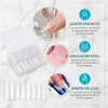 Nivofu 200Pcs Puntas de Uñas Postizas Curvadas en C Largas,
