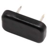 Adsamm® 16 x Plastic Gliders with 2 Nails / Black