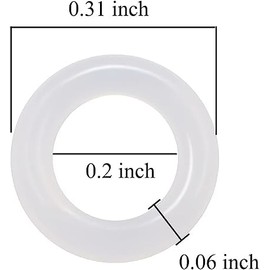 LALOCAPEYO 150Pcs Rubber O-Ring Switch Dampeners Keycap White for Cherry MX Key Switch Keyboards Dampers