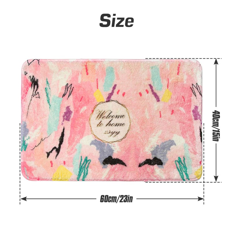 Spesh Bath Mat for Bathroom, 40x60 cm Microfiber Bath Rug
