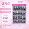 Obp Kit Extensión Pestañas 280 Piezas 30d 40d Mixtas