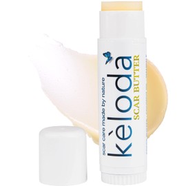 Keloid Scar Care Butter Stick, Scars & Keloids Treatment Balm, For Surgical Scars & Keloids from Piercings, Stretch Marks, Acne, With Anti-Scar Cocoa, Shea Butter, Coconut, & Jojoba Oils