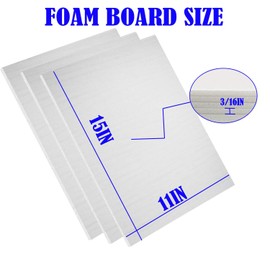 30Pack Foam Core Board, 11"x15" White Foam Board, 3/16" / 5MM Thick Mat Foam Board Center, Backing Boards for Mounting Photographs and Artwork, 3-D Modeling, Signage, Poster Making