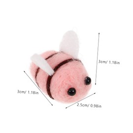 jojofuny 10Pcs Mini Felt Bee Decorations for DIY Crafts for and Creative Projects for Costume Accessories and Hair Clips