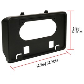 ASOOLL License Plate Bracket Only Fits for Ford F150 2009-2014 Front License Plate Frame Bracket Holder Black Bumper Mounting 9L3Z-17A385-A