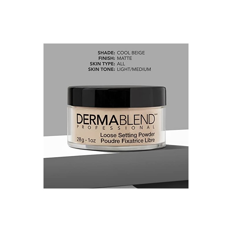Dermablend Loose Setting Powder, Cool Beige, 1 Oz.