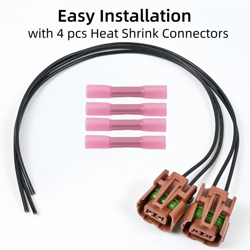 2PCS Front Fog Light Connector Harness fit for Jeep Wrangler