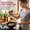 Tyzine 2Pack Electric Salt & Pepper Grinder Set One-Touch Operation