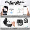 HUIJUTCHEN Mini Thermal Portable Printer for iOS&Android with Hard Protection