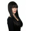 Prettyland Long Wig Straight Fringe Straight Hair Orange / Brown