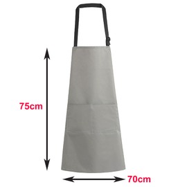Watwass Pack of 2 Aprons for Adults Waterproof PVC Apron Women Men Adjustable Hairdresser Butcher