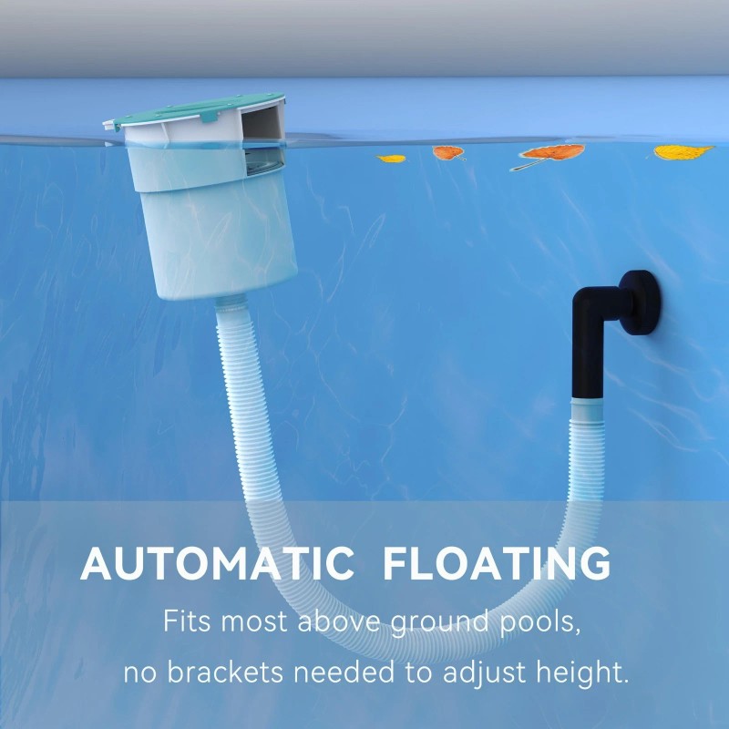 Valdorena Surface Float Skimmer,2025 Upgrade,No Installation Required, no Adjustable Br...