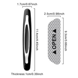 4Pcs Car Door Protection Bumper,Car Door Protector Bumper Vehicle Door Edge Guard Strip Plastci Black Scartch Protection Eliminate Wind Buffeting for Universal Car Use(COLOUR:Black and White)