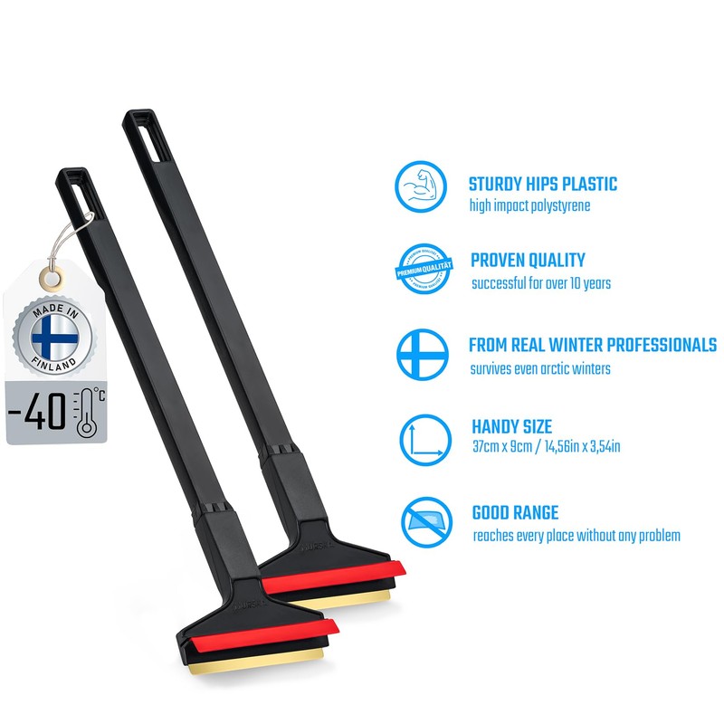 Ice Scraper Brass Blade 2 Pack Car Ice Scraper Long