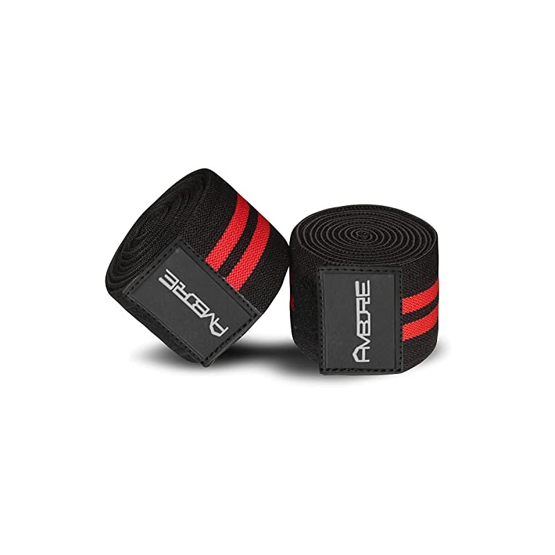 Ambore Knee Wraps Weight Lifting Bandage Straps Guard Pads Powerlifting