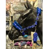 Equipride Horse Print Fur Padded Nylon Headcollars with Lead Rope