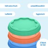 Koziol Reusable Fresh Lids Set of 3, Robust & Stretchy
