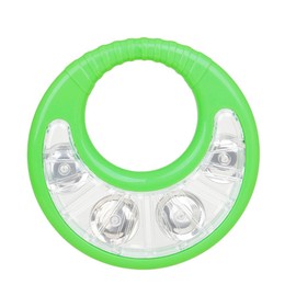Oolf Hub Ring Hand Held Tambourine Musical Tambourine Hand Tambourine Early Tambourine Musical Instrument Kids Tambourine Hand Percussion Tambourine Toy Abs Green TOYANDONA