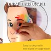 Bowitzki Face Painting Practice Board, 5 Pieces Reusable Colourful Face