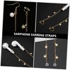KOMBIUDA 1 Pair Chic Lost Earrings for Earphones Stylish Earphone